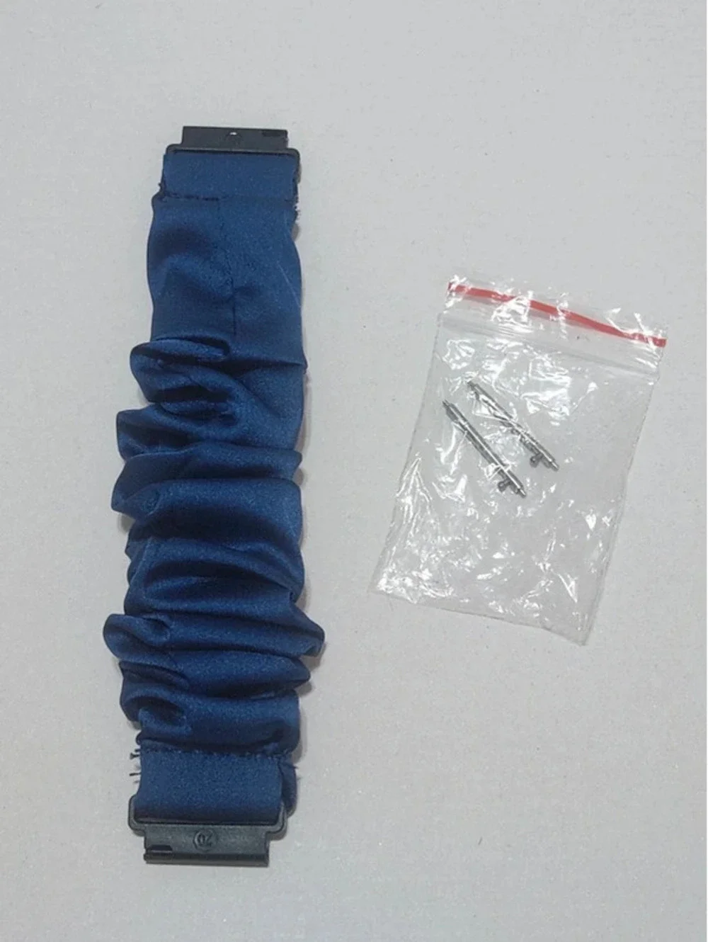 Scrunchies Watch Band for 20mm Compatible with Samsung7, 6, 5, 4  Color:NavyBlue
